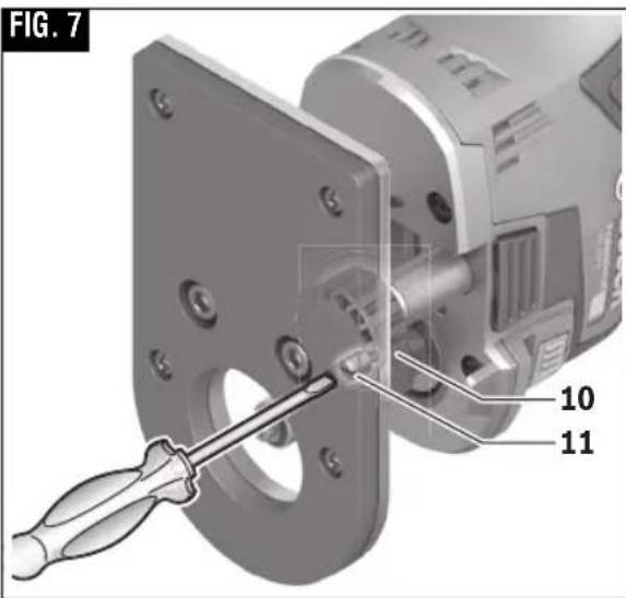 BOSCH GKF 12V-25 Professional - RÉGLAGE DE LA PROFONDEUR DE COUPE - 2