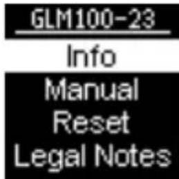 BOSCH GLM100-23 Professional - Info Menu - 2