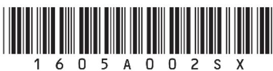 1 6 0 5 A 0 0 2 S X