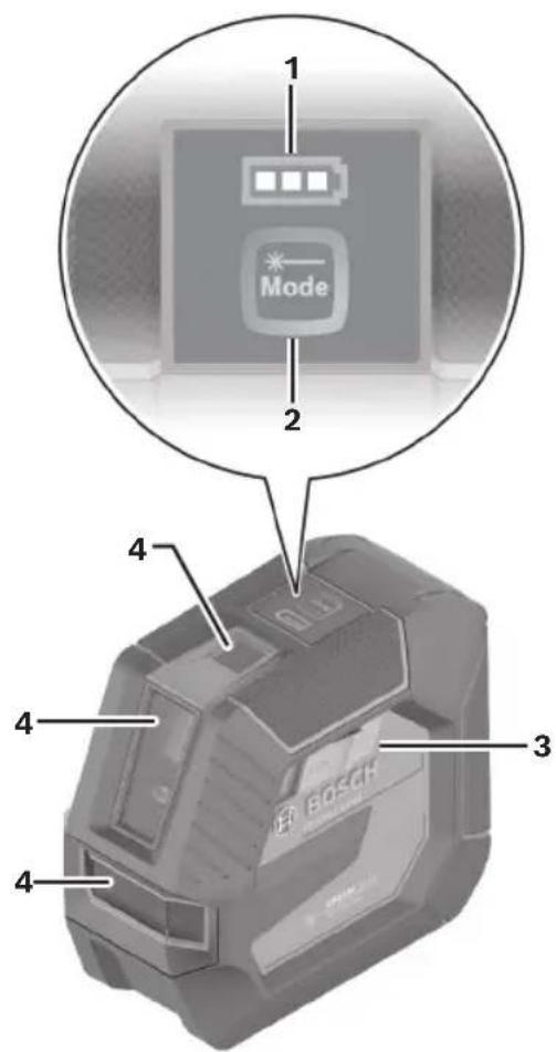 BOSCH GCL 165-42 G Professional - Familiarisez-vous avec votre laser à lignes. - 2