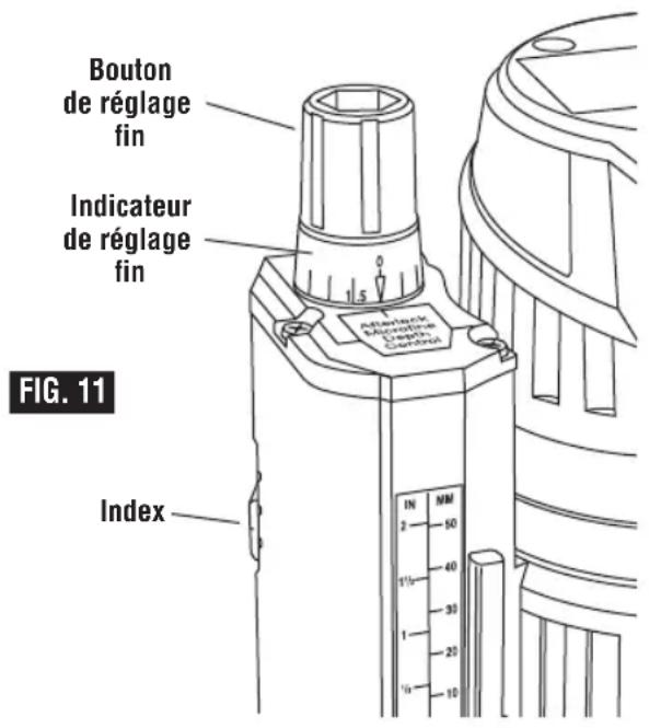 BOSCH MRF23EVS Professional - RÉGLAGE FIN AVEC VERROUILLAGE - 1