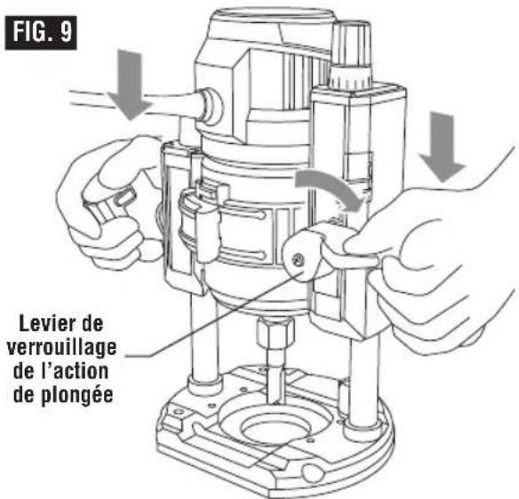 BOSCH MRF23EVS Professional - Pour élever la toupie : - 1
