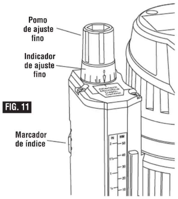 BOSCH MRF23EVS Professional - AJUSTE FINO DESPUÉS DEL BLOQUEO - 1