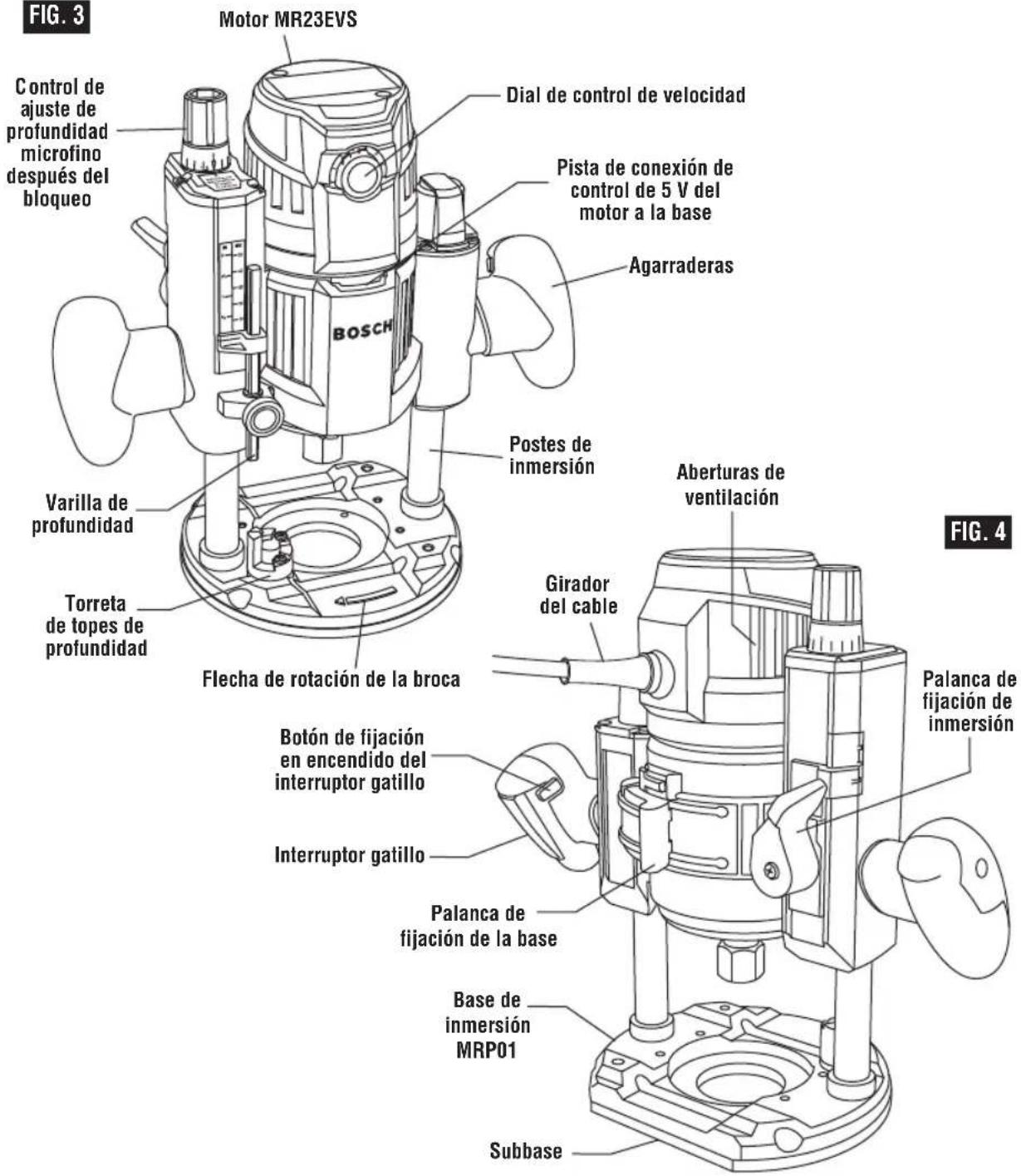 BOSCH MRF23EVS Professional - Fresadora de inmersión MRP23EVS - 1