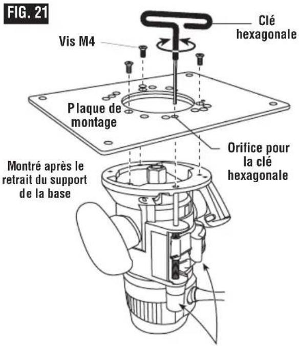 BOSCH MRF23EVS Professional - AVANCE DE L'OUVRAGE SUR UNE TABLE DE TOUPIE - 1