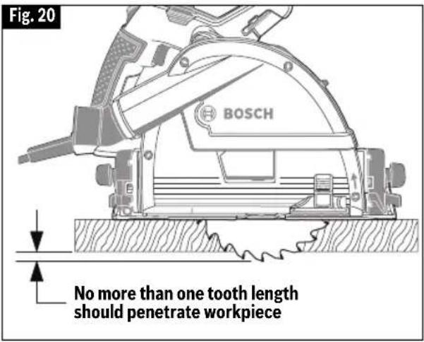 BOSCH GKT 13-225 Professional - ▶ Depth adjustment - 1