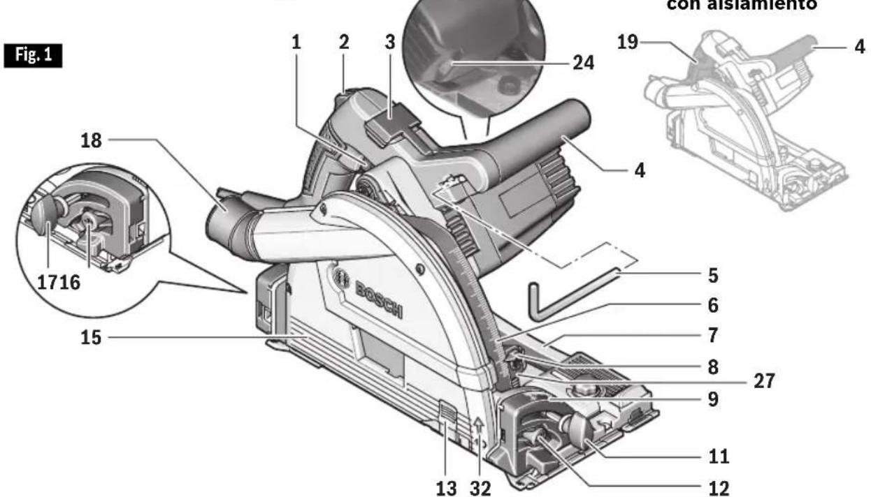BOSCH GKT 13-225 Professional - Desconecte el enchufe de la fuente de energía antes de realizar cualquier ensamblaje o ajuste, o cambiar accesorios. Estas - 1