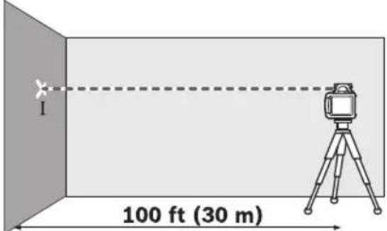 BOSCH GRL 800-20 HV Professional - Checking the Leveling Accuracy in the Horizontal Position - 1