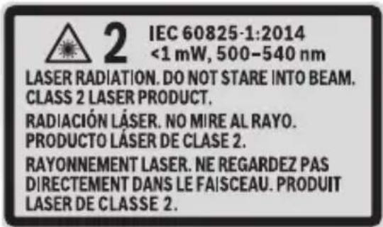 BOSCH GPL 100-30 G Professional - AVERTISSEMENT - 1