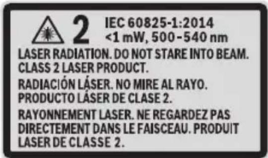 BOSCH GPL100-50G Professional - WARNING - 1
