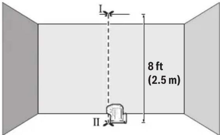 BOSCH GPL100-50G Professional - Comprobación de la precisión de la plomada - 4