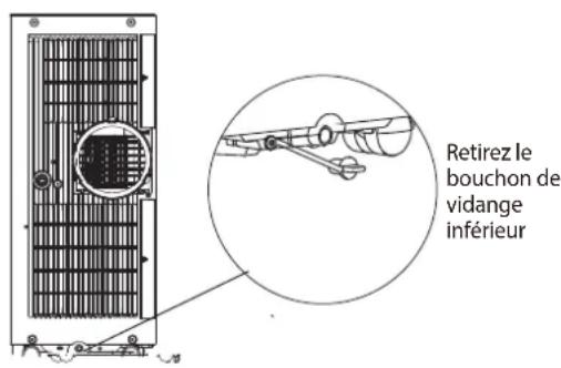 MIDEA AAPA06R5RWT - Guide de drainage du bac de collecte d'eau - 1