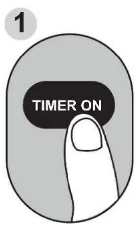 MIDEA AAPA06R5RWT - Setting TIMER ON and TIMER OFF at the Same Time - 1