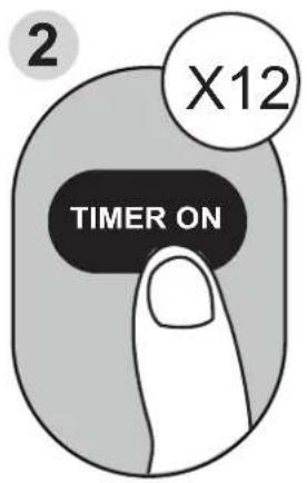 MIDEA AAPA06R5RWT - Réglage des fonctions TIMER ON et TIMER OFF en même temps - 2
