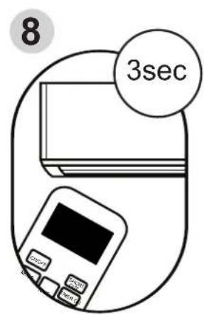 MIDEA AAPA06R5RWT - Setting TIMER ON and TIMER OFF at the Same Time - 8