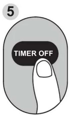 MIDEA AAPA06R5RWT - Setting TIMER ON and TIMER OFF at the Same Time - 5
