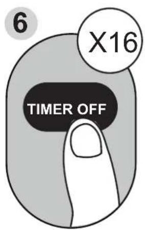 MIDEA AAPA06R5RWT - Setting TIMER ON and TIMER OFF at the Same Time - 6