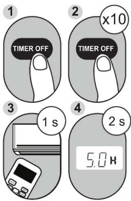 MIDEA AAPA06R5RWT - TIMER OFF Function - 1