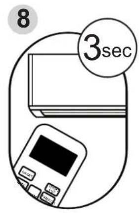 MIDEA AAPA06R5RWT - Réglage des fonctions TIMER ON et TIMER OFF en même temps - 8