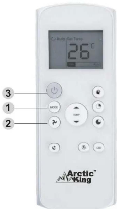 MIDEA AAPA06R5RWT - Utilisation du mode FAN (ventilation) - 1