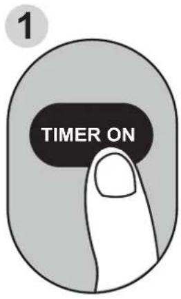 MIDEA AAPA06R5RWT - Réglage des fonctions TIMER ON et TIMER OFF en même temps - 1