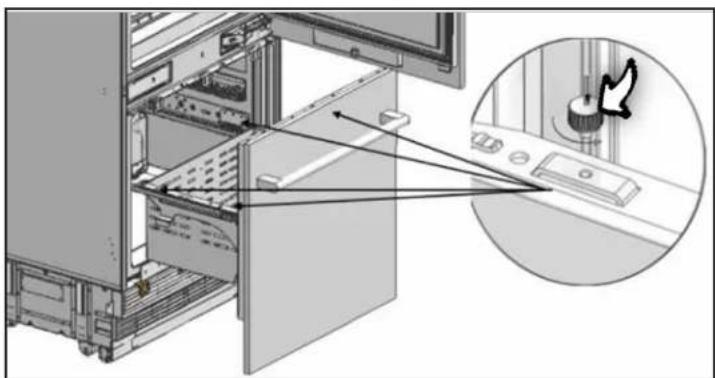Thor XRF3619BFP - To install the crisper: - 1