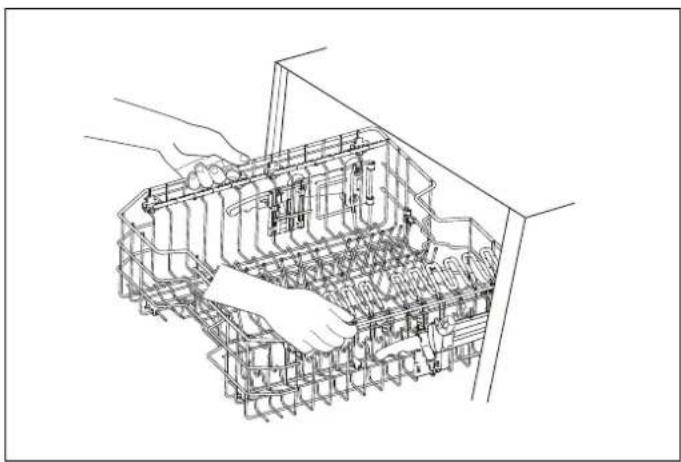BERTAZZONI DW60S3IBPSV - 1) Réglage de la hauteur avec charge (selon modele) - 1