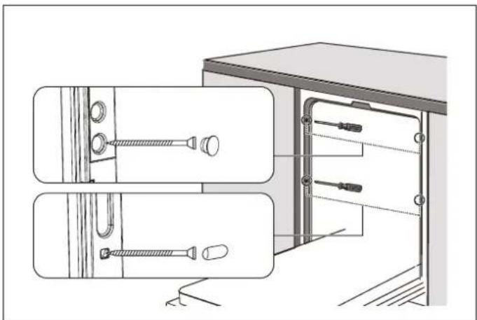BERTAZZONI DW60S3IBPSV - FIXATION DU LAVE-VAISSELLE DANS LE MEUBLE - 2