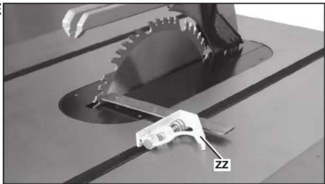 DELTA UNISAW 36‑L552 - ADJUSTING MITER SLOT PARALLEL TO BLADE - 2