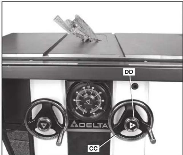 DELTA UNISAW 36‑L352 - POSITIONING THE RIVING KNIFE - 2