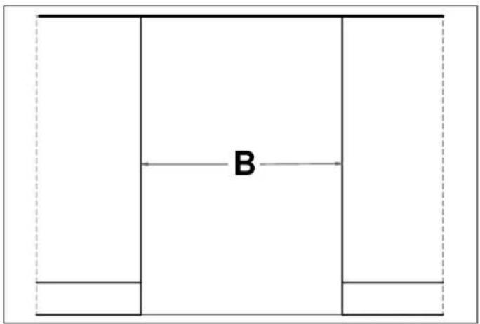 BERTAZZONI DW60S3ICPDV - CUTOUT DIMENSIONS - 2