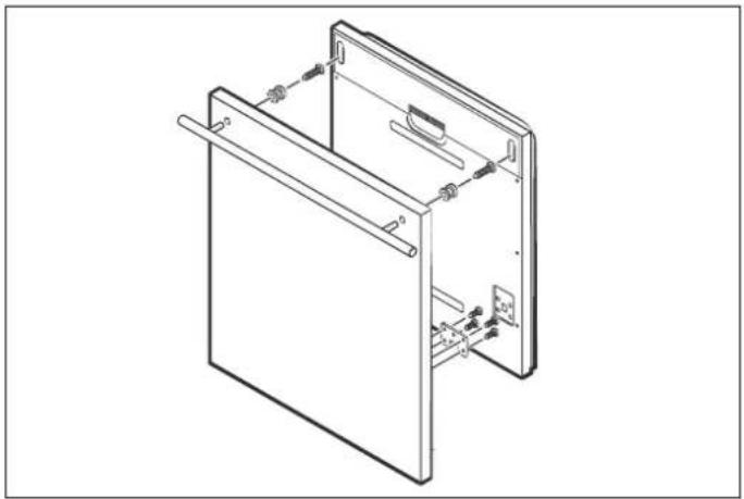 BERTAZZONI DW60S3ICPDV - INSTALLING THE OUTER DOOR PANEL (DEPENDING ON MODEL) - 1