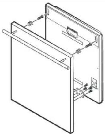 BERTAZZONI DW60S3ICPDV - INSTALLATION DU PANNEAU DE LA PORTE EXTÉRIEURE (SELON LE MODÈLE) - 1