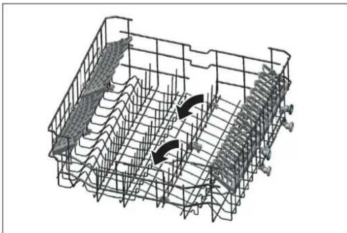 BERTAZZONI DW60S3ICPDV - UPPER BASKET FOLDING TINES AND ÉTAGÈRES - 1