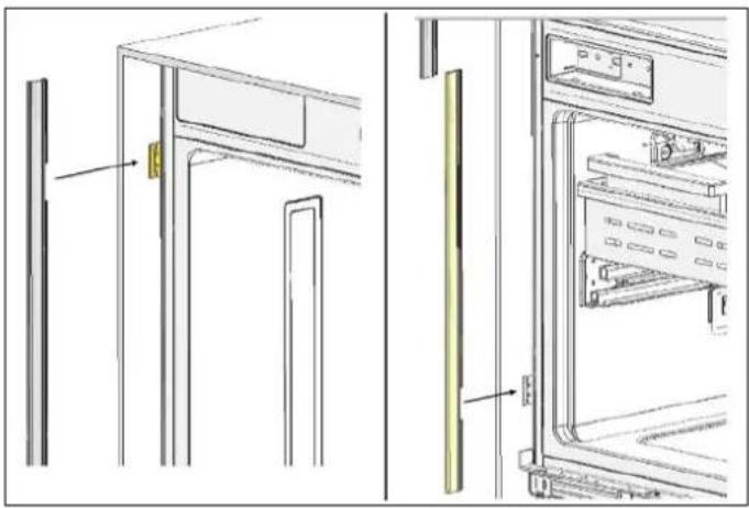 BERTAZZONI RLD603UFPNS - ATTACHING THE DECORATIVE TRIM COVERS - 1