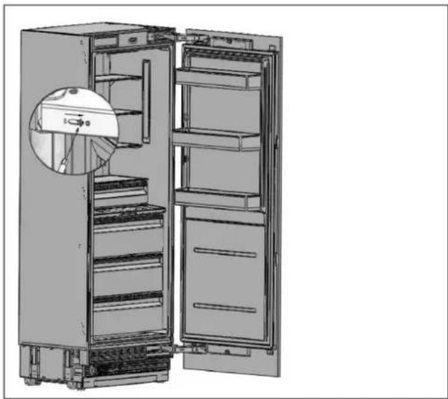 BERTAZZONI RLD603UFPNS - AVLÄGSNA DÖRRPANELEN - 1