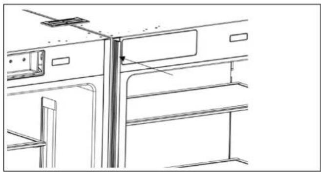 BERTAZZONI RLD603UFPNS - INSTALLATION DES SUPPORTS DE CONNEXION SUR LA PAROI SUPÉRIEURE DU RÉFRIGÉRATEUR - 4
