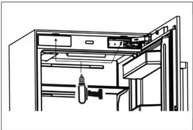 BERTAZZONI RLD603UFPNS - INSTALLING THE CONNECTION BRACKETS ON THE REFRIGERATOR'S TOP WALL - 2