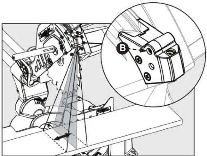 DELTA ShopMaster S26‑263LS - LASER OFFSET ADJUSTMENT - 1