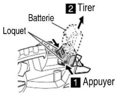 METABO RP 18DA - MÉTHODE DE RETRAIT ET D'INSTALLATION DE LA BATTERIE - 2
