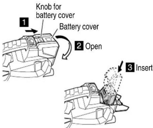 METABO RP 18DA - REMOVAL AND INSTALLATION METHOD OF BATTERY - 1