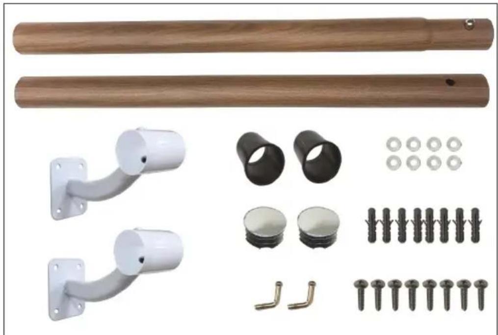 Klarfit Barre Mur - CONTENIDO DE LA ENTREGA - 1