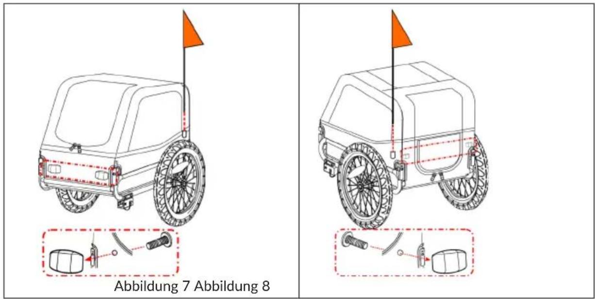 Klarfit Goldie S - Anbringen der Flagge - 1