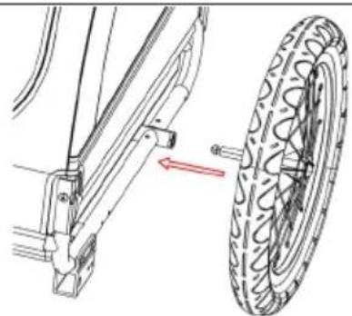 Klarfit Goldie S - Fixation des roues - 1
