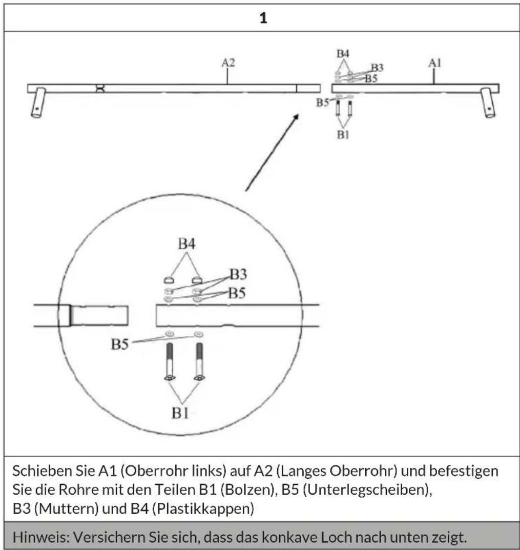 Klarfit Olav - So bauen Sie die Schaukel zusammen - 2