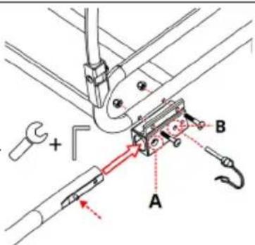 Klarfit Goldie Small Hybrid - Installing the tow bar - 1