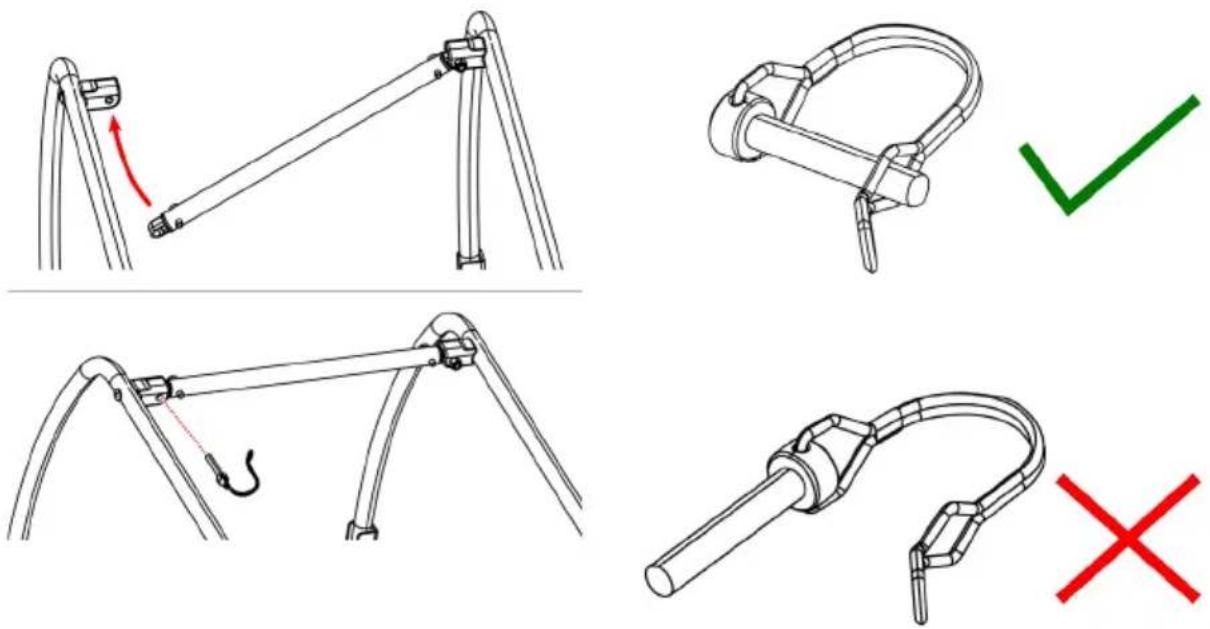 Klarfit Goldie Small Hybrid - Opening the main frame - 2