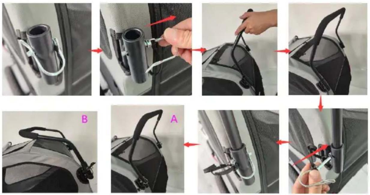 Klarfit Goldie Jogger - Push Bar Assembly - 2