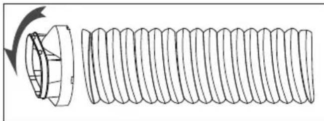 MEDION LIFE P1200 (MD 37734) - Abluftschlauch montieren - 2