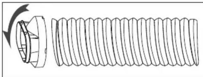 MEDION LIFE P1200 (MD 37734) - Luchtafvoerslang monteren - 2
